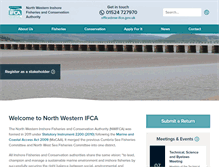 Tablet Screenshot of nw-ifca.gov.uk